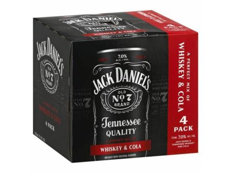 Jack Daniels Whiskey & Cola (4pk) Fashion