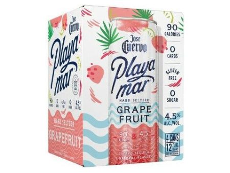 Jose Cuervo PlayaMar Grapefruit Hard Seltzer (4pk) Hot on Sale