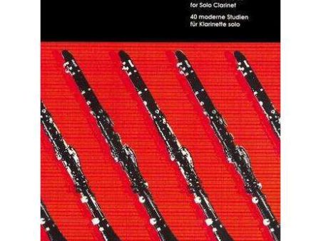 40 Modern Studies For Solo Clarinet - James Rae For Sale