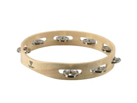 Tycoon: Single Row Wooden Tambourine Online now