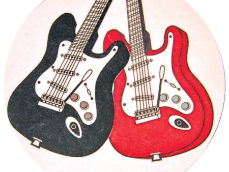 Red and Black Electric Guitar Mugmats Online