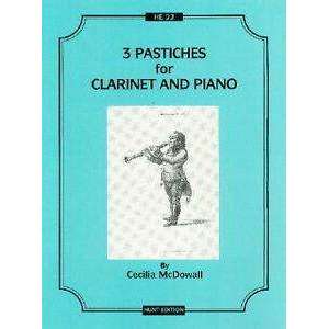 3 Pastiches For Clarinet and Piano - McDowall Sale