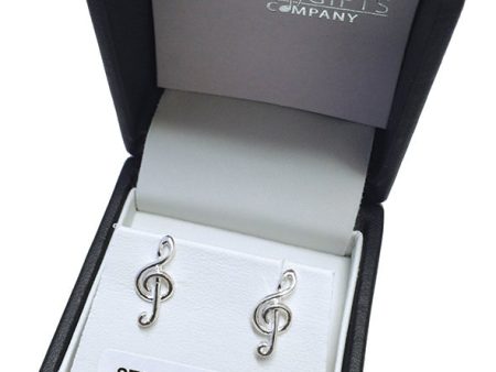 Musical Sterling Silver Stud Earrings on Sale