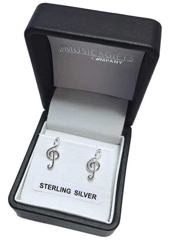 Musical Sterling Silver Stud Earrings on Sale