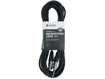 Chord Essential Series Microphone Lead (Female XLR to Mono 6.3mm Jack Cable) Fashion