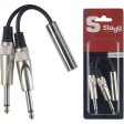 Stagg YC-0,1 1PFS2PH Female Stereo Jack to Two Male Mono Phone Plug Supply