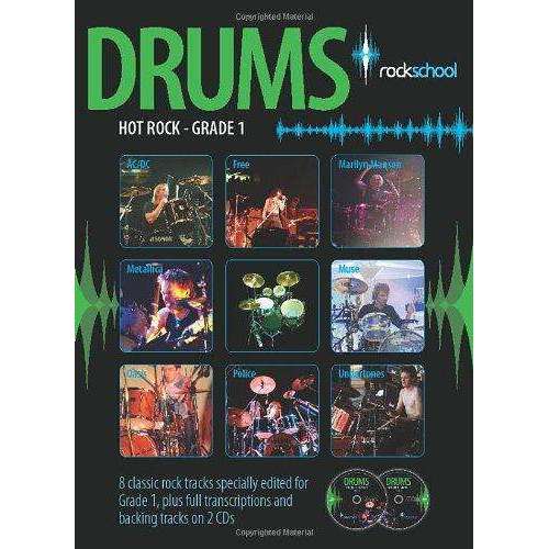 Rockschool  Hot Rock  Drums Exam Pieces (from 2011) (incl. 2 x CD s) For Discount