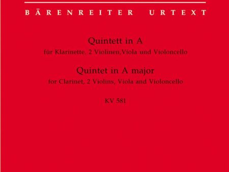 Mozart - Quintet in A major KV 581 (Clarinet, 2 Violins, Viola and Violocello) Cheap