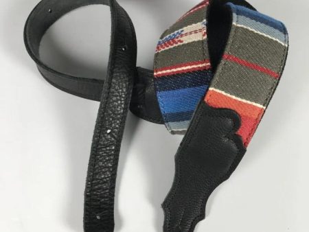 Franklin 2   Saddle Blanket Guitar Strap - Black Black Online now