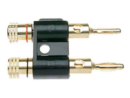 Double Banana Plug - Gold Tip Hot on Sale