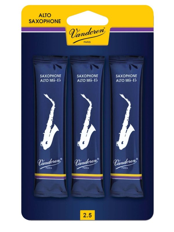 Vandoren Alto Saxophone Reeds (Pack of 3) Sale