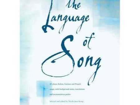 The Language Of Song for High Voice With CD Online Sale