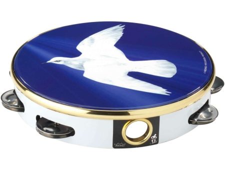 Remo Headed Tambourine with Dove design Online