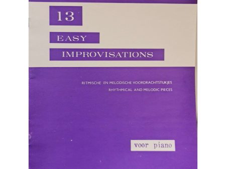 13 Easy Improvisations - Gerard Hengeveld For Discount